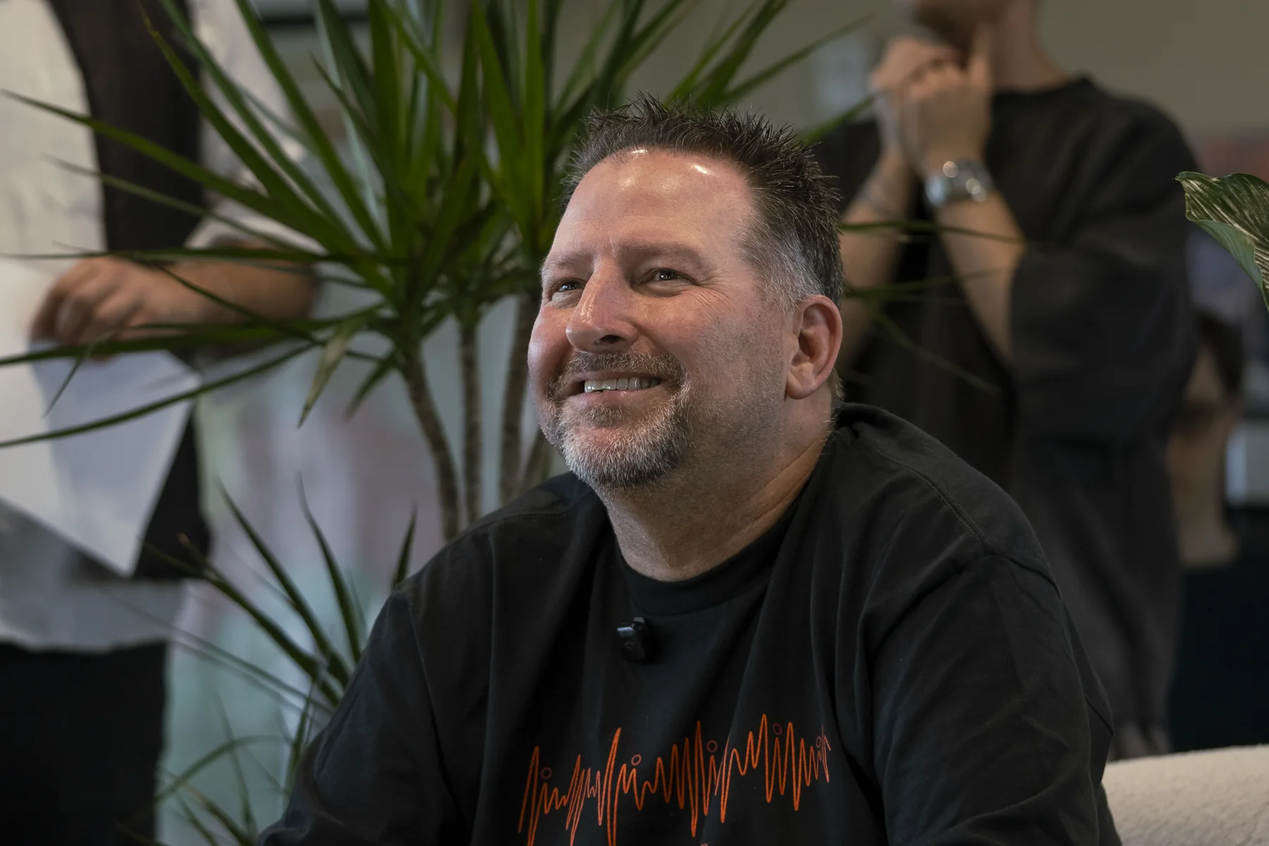 Brad Barton laughing